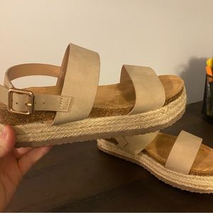 Tan sandals